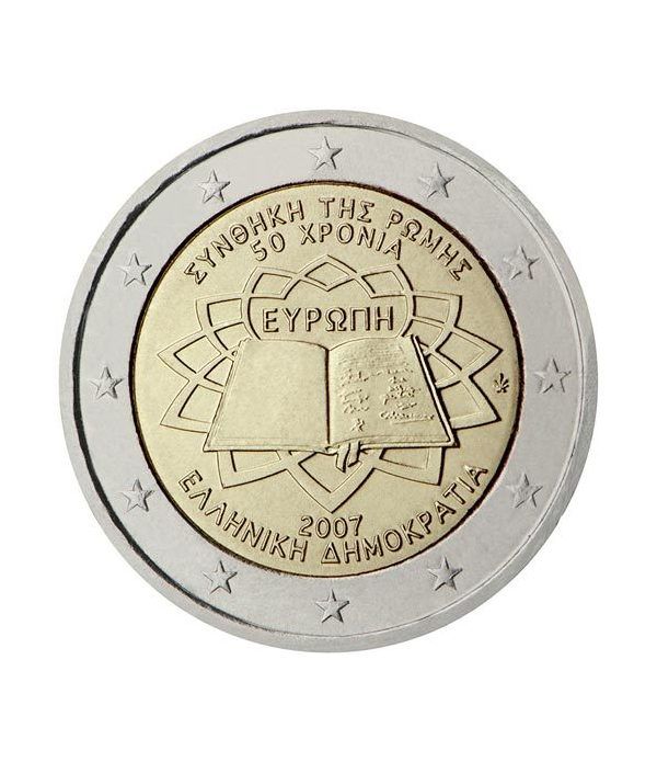 moneda Grecia 2 euros 2007 Tratado de Roma  - 2