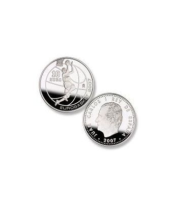 Moneda 2007 Eurobasket 07. 10 euros. Plata.