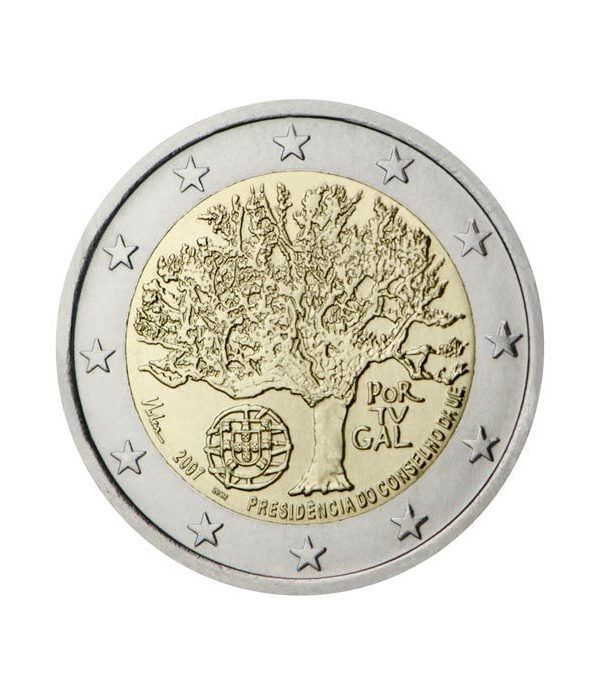 moneda conmemorativa 2 euros Portugal 2007.