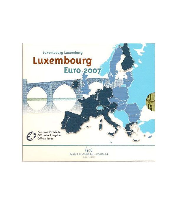 Cartera oficial euroset Luxemburgo 2007  - 2