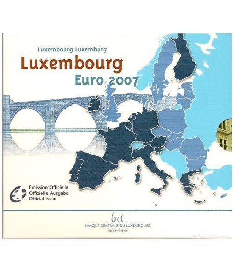 Cartera oficial euroset Luxemburgo 2007