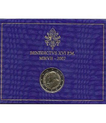 moneda conmemorativa 2 euros Vaticano 2007. Estuche Oficial.