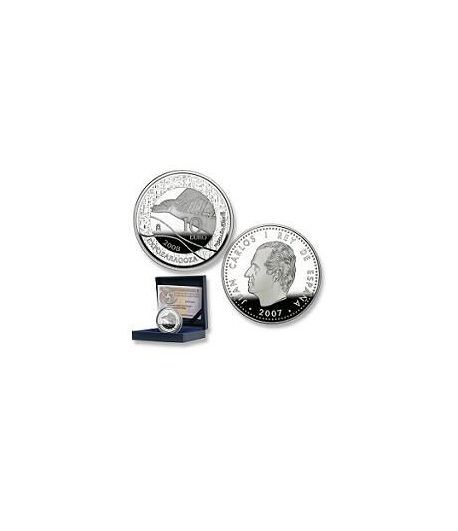 Moneda 2007 Expo Zaragoza 2008. Pabellón Puente. 10 euros. Plata