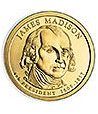E.E.U.U. 1$ (2007) 4º Presidencial James Madison (2cecas)