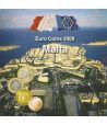 Cartera oficial euroset Malta 2008. (Incluye 2 sellos)