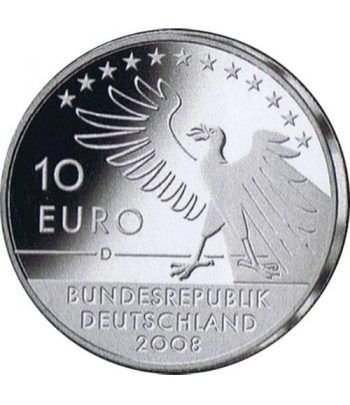 moneda Alemania 10 Euros 2008 D. Carl Spitzweg.