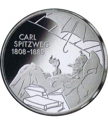 moneda Alemania 10 Euros 2008 D. Carl Spitzweg.