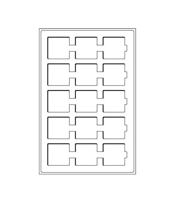 Recambio de 2 bandejas TAB 15 divisiones para Cartones y QUADRUM