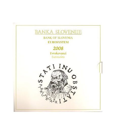 Cartera oficial euroset Eslovenia 2008 (incluye moneda 3 euros)