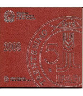 Cartera oficial euroset Italia 2008 (incluye 5 € plata)  - 2