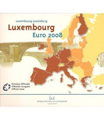 Cartera oficial euroset Luxemburgo 2008  - 2