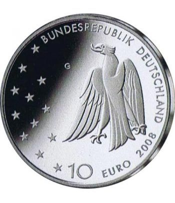 moneda Alemania 10 Euros 2008 G. Franz Kafka.