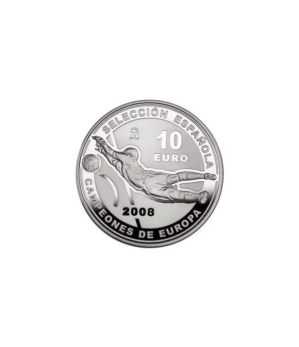 Moneda 2008 Campeones de Europa de Futbol 10 euros. Plata.  - 4