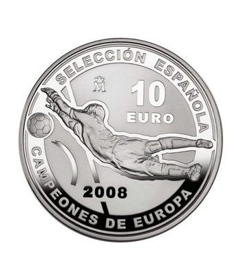 Moneda 2008 Campeones de Europa de Futbol 10 euros. Plata.  - 1