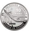 Moneda 2008 Campeones de Europa de Futbol 10 euros. Plata.