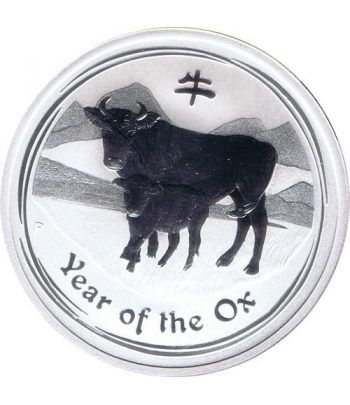 Moneda media onza de plata 1/2$ Australia Lunar 2009 Buey