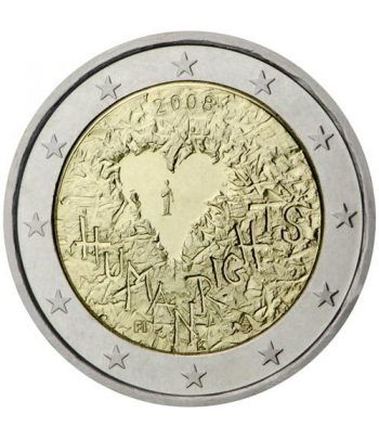 moneda conmemorativa 2 euros Finlandia 2008.