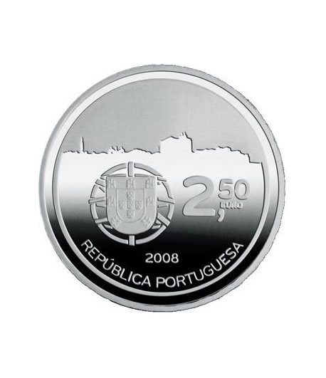 Portugal 2.5 Euros 2008 UNESCO. Oporto. Cuproníquel