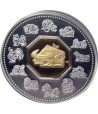 Canada 15$ (2009) Calendario Chino Buey - Plata y Oro