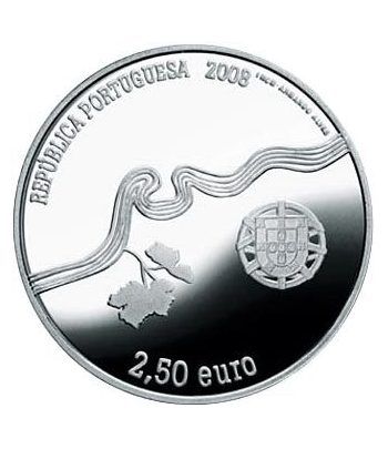 Portugal 2.5 Euros 2008 UNESCO. Alto Duero Vinícola. Cuproníquel