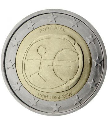 moneda Portugal 2 euros 2009 "10 Años de la EMU"