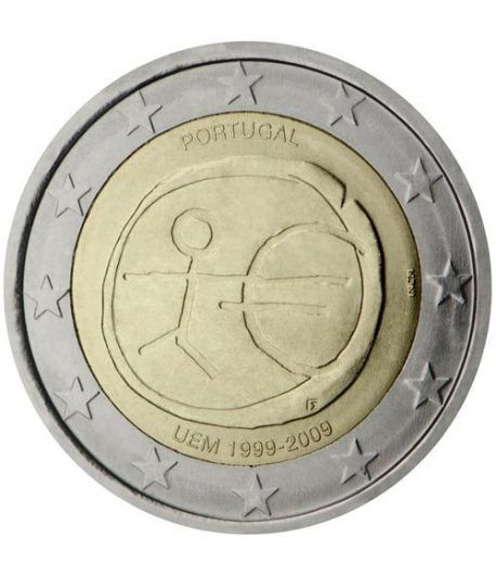 moneda Portugal 2 euros 2009 "10 Años de la EMU"