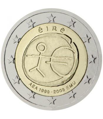 moneda Irlanda 2 euros 2009 "10 Años de la EMU"  - 2