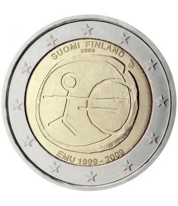 moneda Finlandia 2 euros 2009 "10 Años de la EMU"