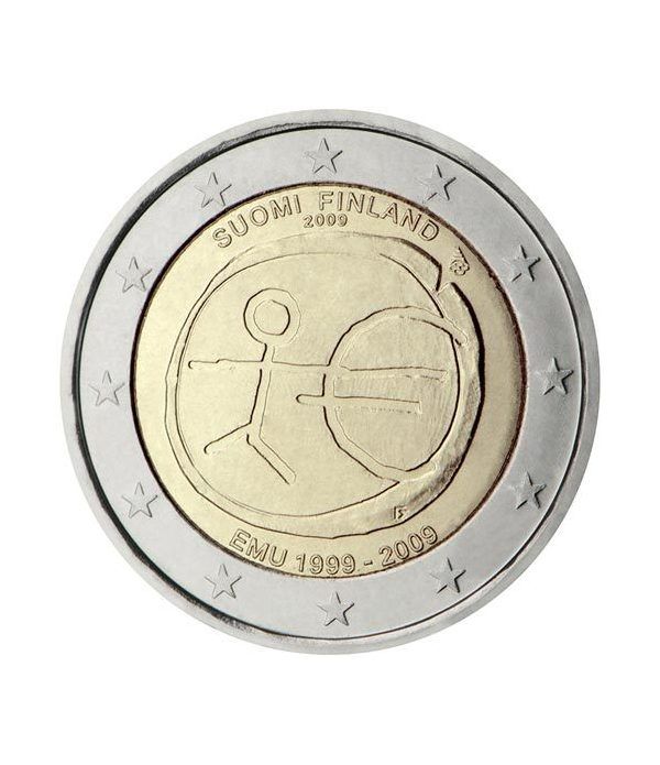 moneda Finlandia 2 euros 2009 "10 Años de la EMU"