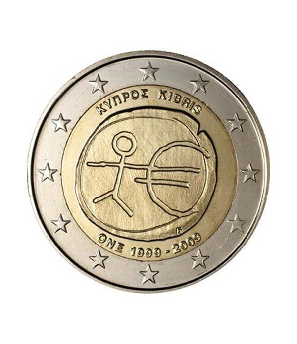 moneda Chipre 2 euros 2009 "10 Años de la EMU"