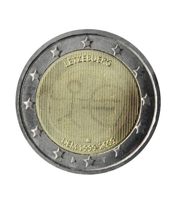 moneda Luxemburgo 2 euros 2009 "10 Años de la EMU"
