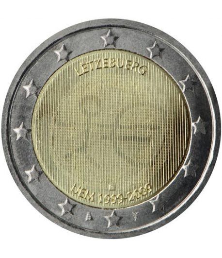 moneda Luxemburgo 2 euros 2009 "10 Años de la EMU"