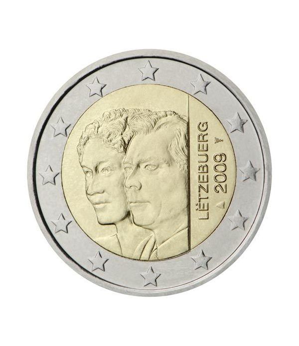 moneda conmemorativa 2 euros Luxemburgo 2009.