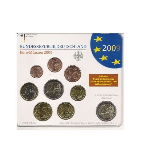 Cartera oficial euroset Alemania 2009 (5 cecas).