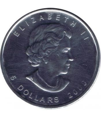 Moneda onza de plata 5$ Canada Hoja de Arce 2009