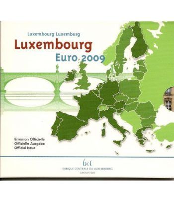 Cartera oficial euroset Luxemburgo 2009