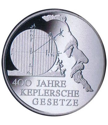 moneda Alemania 10 Euros 2009 F. Kepler.