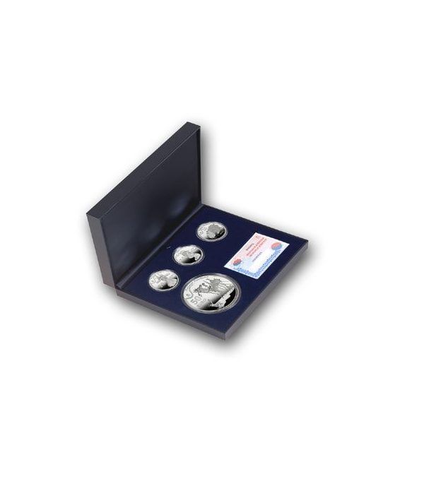 Monedas 2009 Dalí. Serie completa. Plata.