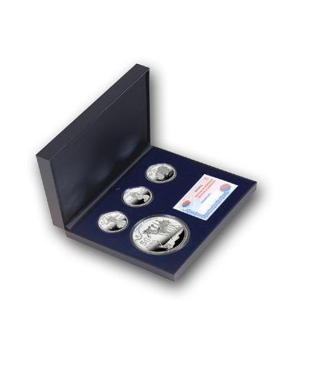 Monedas 2009 Dalí. Serie completa. Plata.