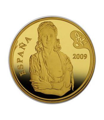 Moneda 2009 Dalí. Tristán e Isolda. 400 euros. Oro.