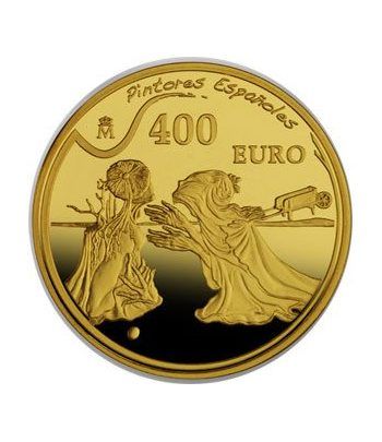 Moneda 2009 Dalí. Tristán e Isolda. 400 euros. Oro.