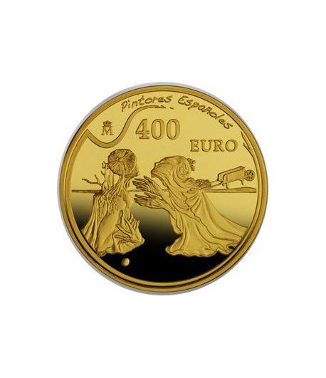 Moneda 2009 Dalí. Tristán e Isolda. 400 euros. Oro.