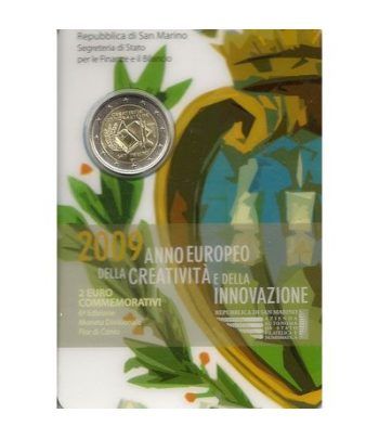 moneda conmemorativa 2 euros San Marino 2009. Est. Oficial