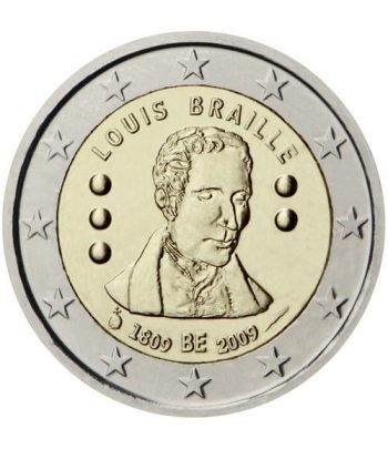 moneda conmemorativa 2 euros Belgica 2009.