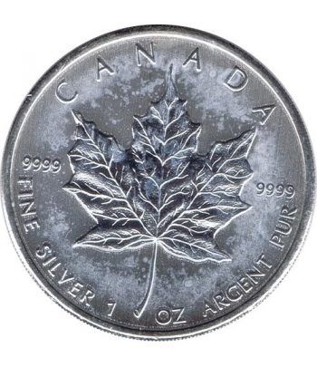 Moneda onza de plata 5$ Canada Hoja de Arce 2010