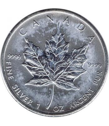 Moneda onza de plata 5$ Canada Hoja de Arce 2010  - 1