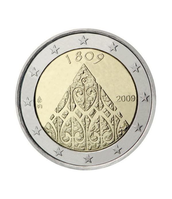 moneda 2 euros Finlandia 2009 Dieta