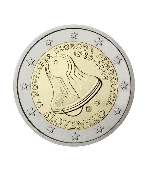 moneda Eslovaquia 2 euros 2009 17 de noviembre