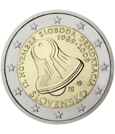 moneda Eslovaquia 2 euros 2009 17 de noviembre