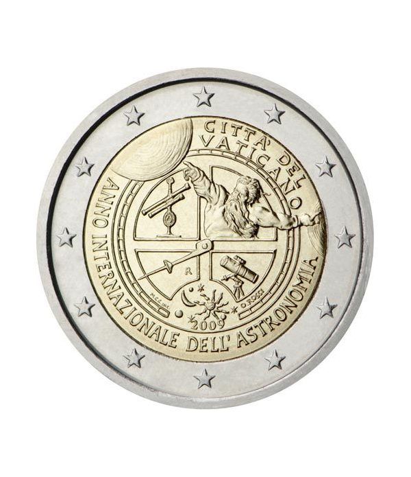 moneda conmemorativa 2 euros Vaticano 2009. Estuche Oficial.  - 2